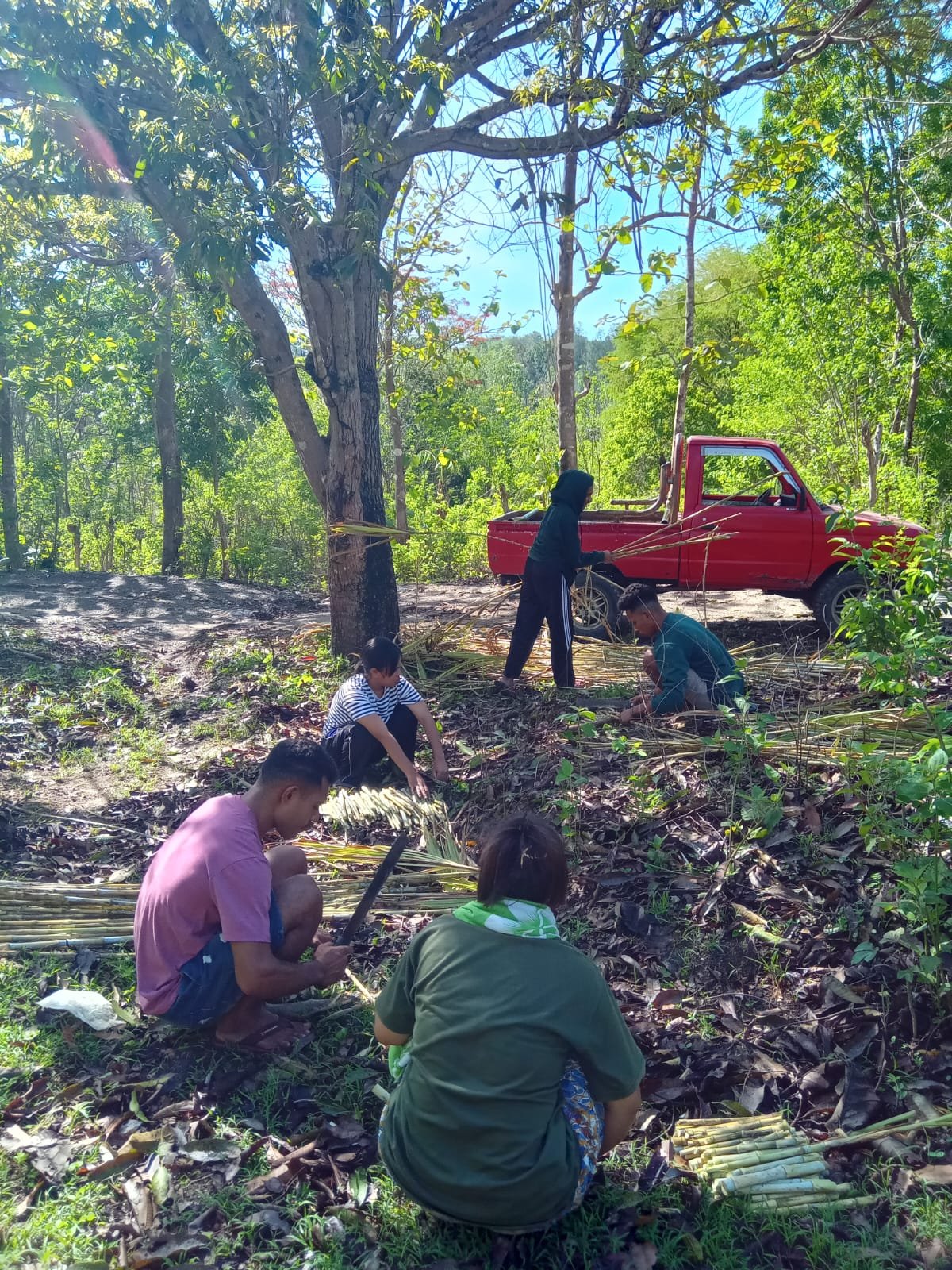 MAHASISWA MAGANG PASTORAL BERSAMA UMAT MENANAM RUMPUT